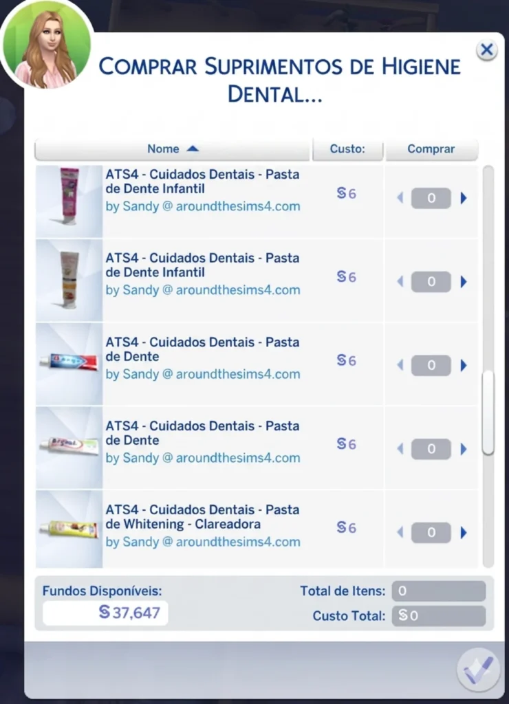 The Sims 4: Mod Cuidado Bucal